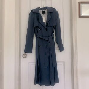 Banana Republic trench coat dark gray